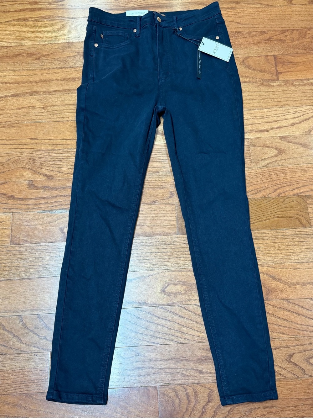 Judy Blue Women High-Rise Tummy Control Garment Dyed Navy Skinny Jeans 11/30 NWT